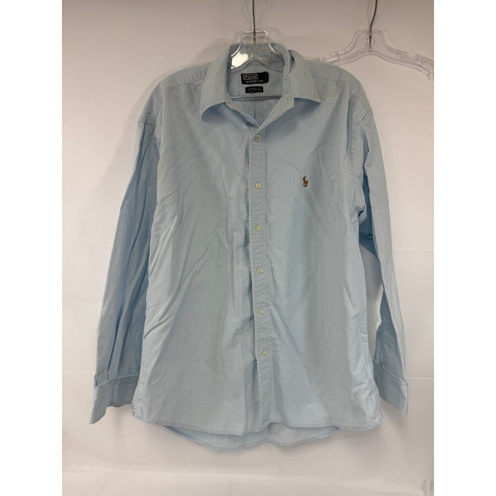 POLO Ralph Lauren Men’s Button Down 16 1/2 Yarmouth 100% Cotton Oxford Flawed